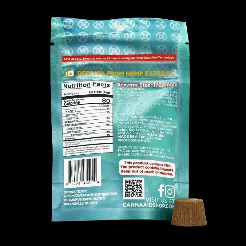 Franny’s Farmacy x CannaAid Peanut Butter Cups – 50 mg de Delta-9 THC imagen 6