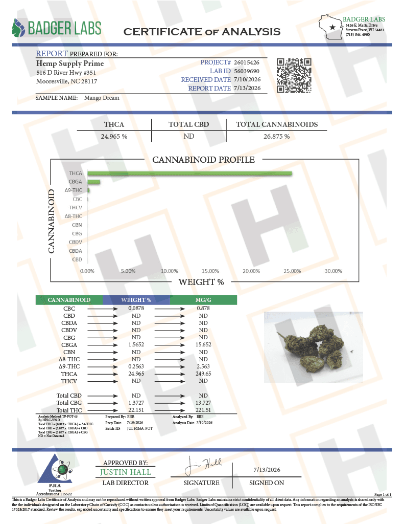 Mango Dream THCa Flower (House) image 2