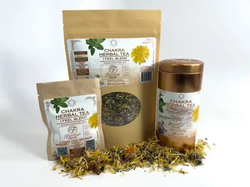 Franny's Farm Chakra Tea- "I FEEL" Wonder Woman Wellness imagen 3
