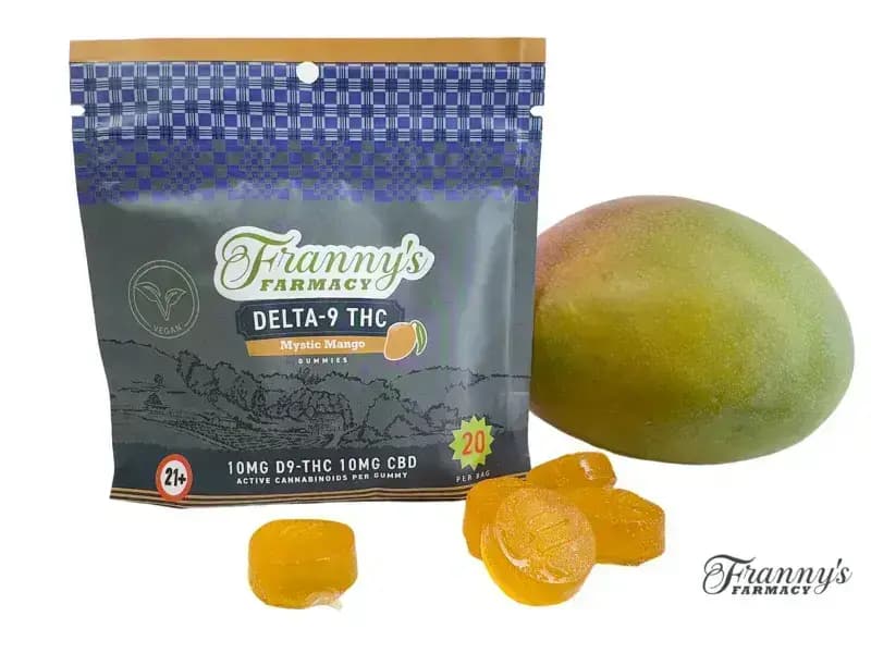 Gomitas de Delta-9 THC Mystic Mango: ahora veganas + no se derriten