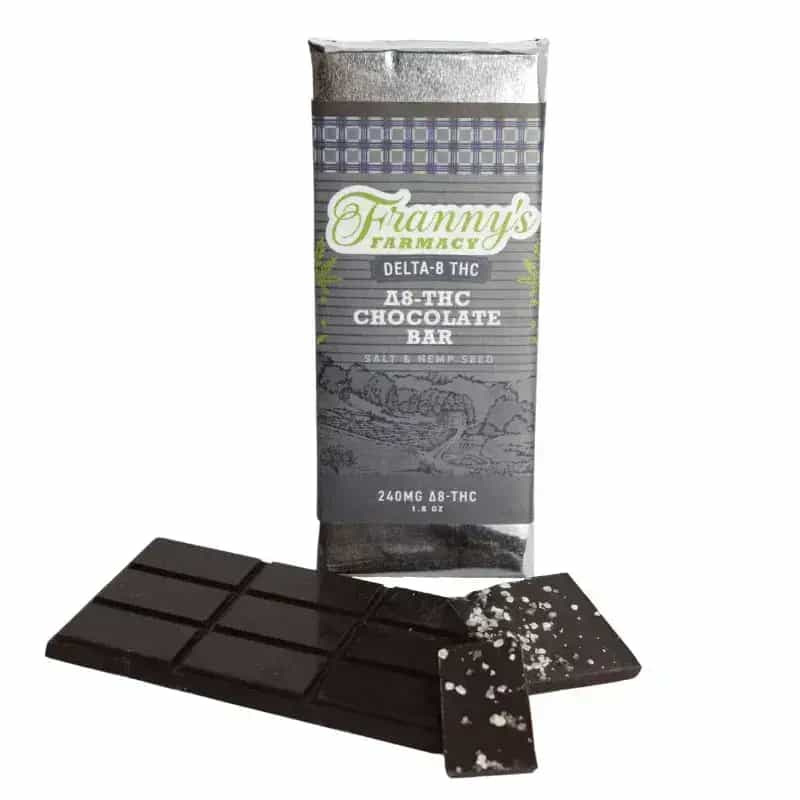 Barra de chocolate D8 Salt and Hemp Seed de Franny's Farmacy (240mg)