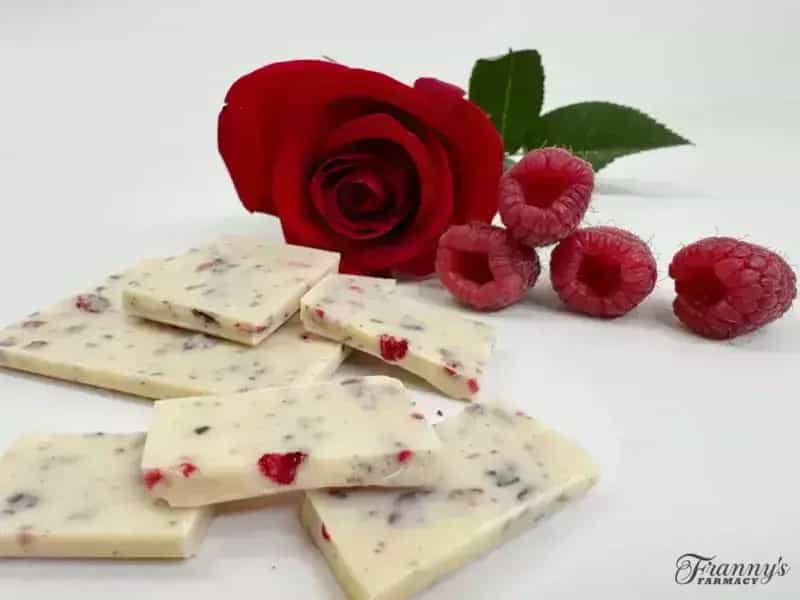 Franny's White Chocolate Raspberry Rose Bar (240mg)