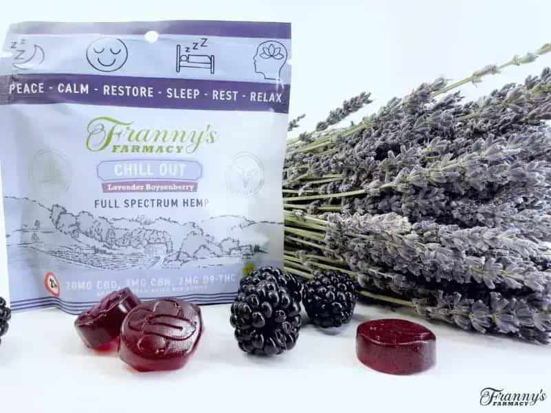 Franny's Chill Out CBN Gummies – Ahora Vegano + No Se Derrite