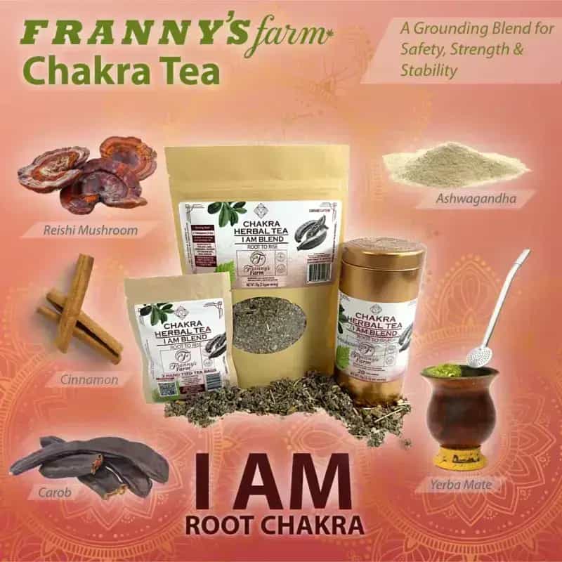 Té de Chakras Franny's Farm - "YO SOY" Raíz para Elevarse