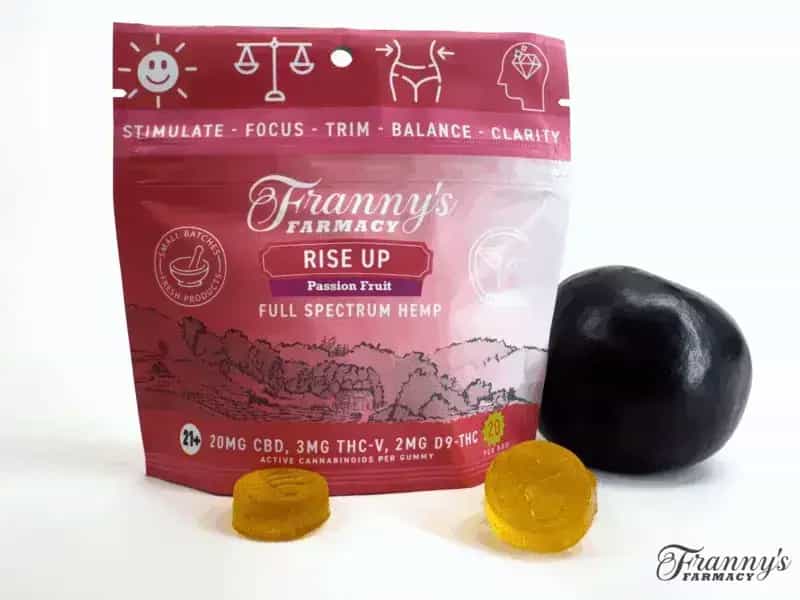 Franny’s Farmacy Rise Up THCv Gummies – Ahora Veganas + Sin Derretirse