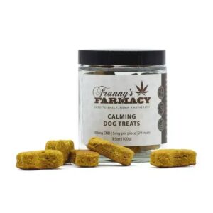 CBD Calming Dog Treats from Frannys Farmacy Out of Jar