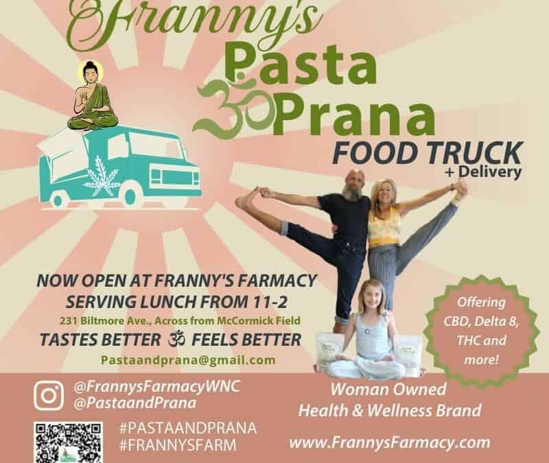 Old-World Tradition Meets New World Nutrition: Franny’s Pasta & Prana Food Truck Debuts at LOVE SHINE PLAY, as Part of Asheville Yoga Festival.