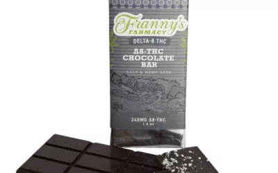 Franny’s D8 Salt and Hemp Seed Chocolate Bar (240mg)