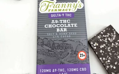 Franny’s D9 Salt and Hemp Seed Chocolate Bar (240mg)