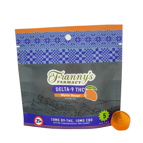 Mango D9 5pk front of package with gummy on side