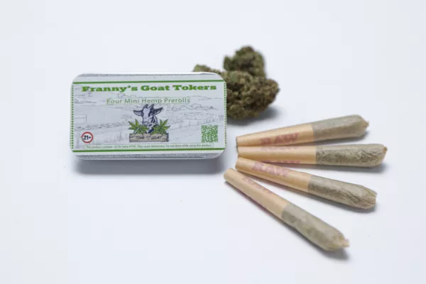 Goat toker Smokeable THCa Pre rolls set of 4
