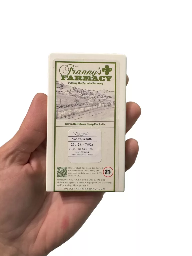 Franny's 7pk pre rolls up close