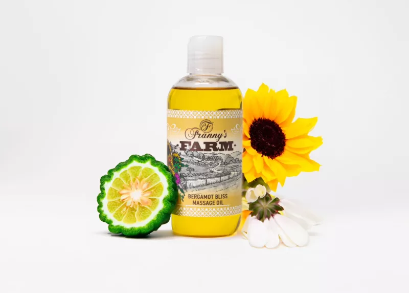 Frannys farm bergamot bliss massge oil