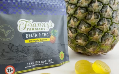Pineapple Express Delta-9 THC Gummies – Vegan + No Melt
