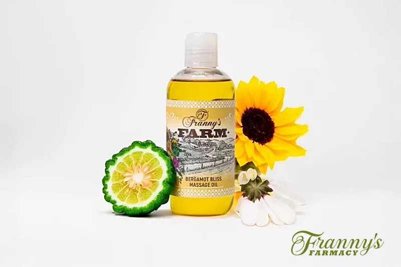Frannys bergamot bliss massage oil
