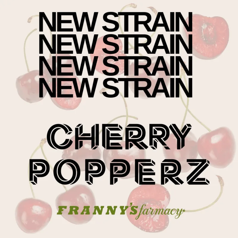 🍒 Franny's Farmacy THCa Flower – Cherry Popperz (Sativa, 27.10%)