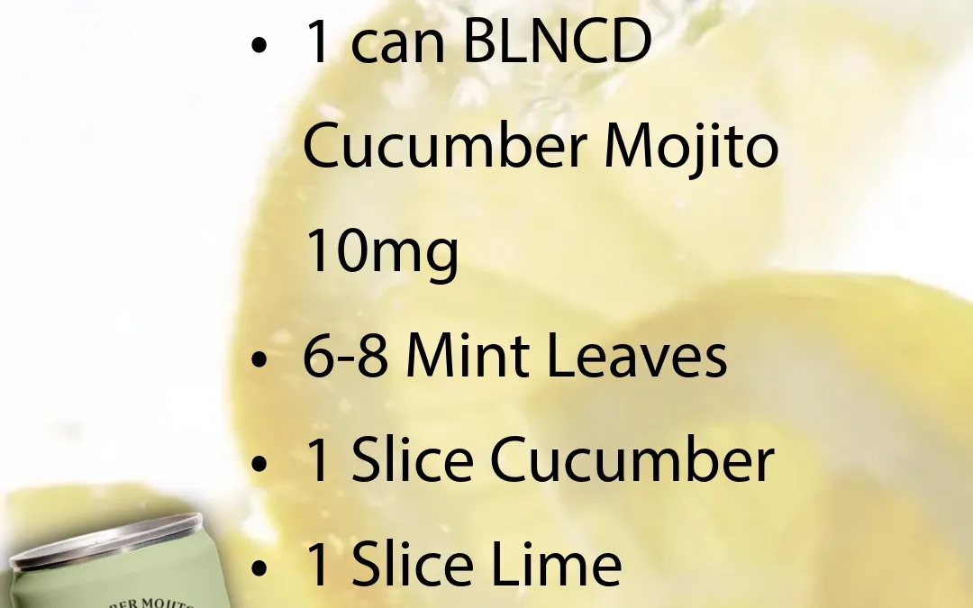 🥒 Fresh & Easy: Cucumber Mojito THC Mocktail