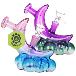 Franny’s Farmacy Over the Moon Glass Pipe & Bubbler – SeshGear