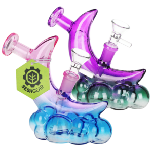 Franny’s Farmacy Over the Moon Glass Pipe & Bubbler – SeshGear